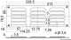 L�ftungsblech ohne Fliegengitter f�r Kaj�te und Motorraum Ma�e 128mm x 232mm