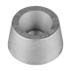 Plattenanode Anodes Vetus round anode with steel insert Durchmesser 78 H45 Aluminium