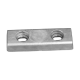 Anoden anschraubbar Plattenanoden Anode for Hull 190x65x30 Zink