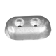 Anoden anschraubbar Plattenanoden oval Serie Hydromarine Zink
