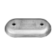 Anoden anschraubbar Plattenanoden USA plate 216x106x28 WITH 1 HOLE Zink