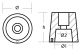 Reggiani Propeller Anode f�r shaft 55mm