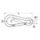Karabinerhaken AISI 316 10 mm