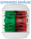 Navigationslicht Utility Compact, zweifarbig rot und grn 2 x 112,5 Grad Gehuse schwarz