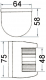 Navigationslicht der Serie UTILITY 85, rechts