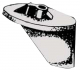 Kurze Finnanode f�r Mariner 40/60 PS ab 1991 und Yamaha 40/55 HP mit Gewinde 7/16 Zink