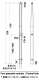 Relingst�tze aus Edelstahl, drehbar auf dem Halter, 625mm lang