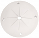 Flexibler Angelrutenhalter mit Lamellen wei�, 70mm Au�endurchmesser
