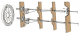 Flexibler Angelrutenhalter mit Lamellen wei�, 70mm Au�endurchmesser
