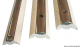 Basisleiste aus wei�em PVC H�he 45mm