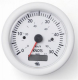 Geschwindigkeitsmesser 0-50 Knoten mit Meilenz�hler Anzeige wei� Blende wei� 24V