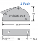 Fallenstopper 2fach BBN6 / Typ Double / Leine:  10 bis 12 mm Max Last: 850 - 1200 kg / Montage: 4 x  8 mm