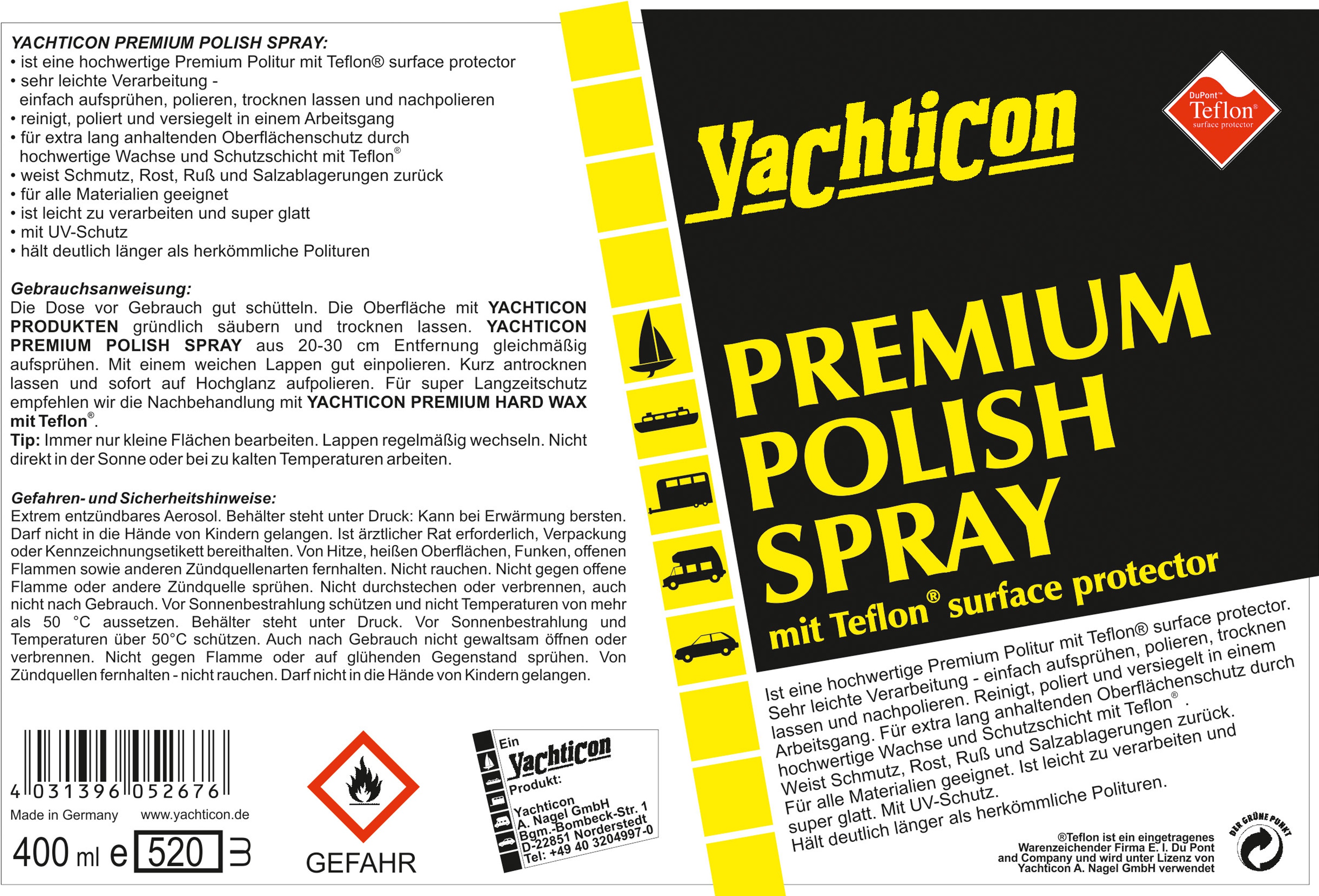 yachticon premium polish mit teflon test