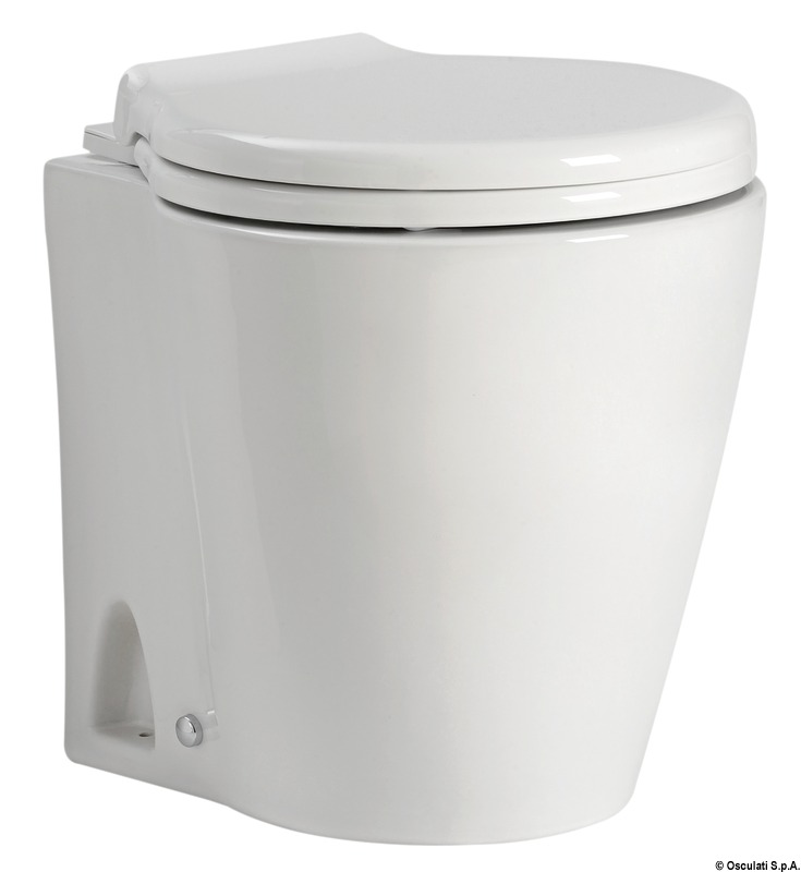 Für Boot Camper Wc Toilette Marine Elektrisch 24v IN Porzellan Weiß