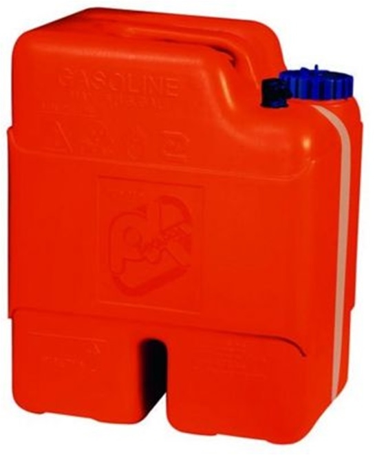 Kanister und Treibstofftank. Aus Polyethylen. 22 Ltr, mit 2 Ltr. Reservebehälter