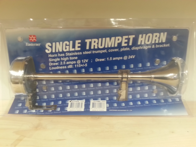 SIGNALHORN EDELSTAHL HORN Hupe Rostfrei Fanfare Nirosta Nebelhorn 270785709524