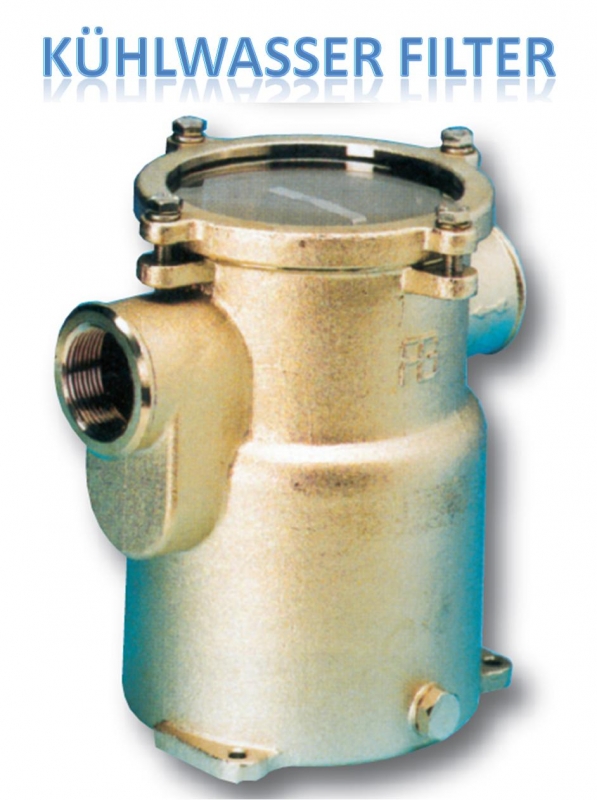 Wasserfilter Kühlwasserfilter Filter 1/2 Zoll bis 2.400 Liter pro Std, Höhe 117mm