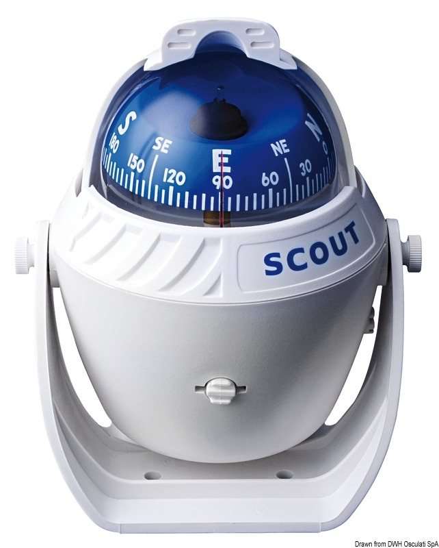 Finder Aufbaukompass schwarz Version mit Bügel Kompass