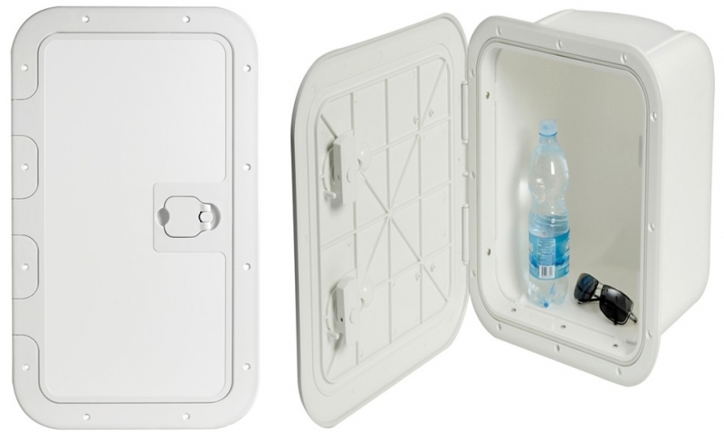 Verschließbares Fach, 600x350 mm aus Polyethylen