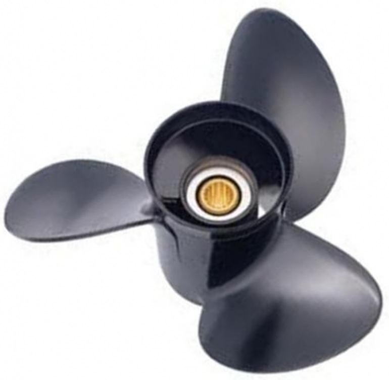Nrpfell 8,9 x 8,5 Schwarz Boot Au?Enborder Propeller f/ür Tohatsu 2-Takt 9,8 PS Aluminium Legierung 3B2-64517-0 Boot Motor