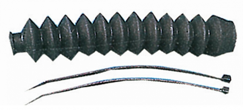 Gummibalg als Kabelschutz mit 2 Kabelabinder