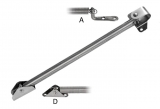 Federklapphalter Terminal A und D Länge 470mm Federklapphalter Terminal A und D Länge 470mm