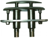 Versenkbare NIRO- Klampe Modell 6"e; Gesamtlänge 165 mm Versenkbare NIRO- Klampe Modell 6"e; Gesamtlänge 165 mm