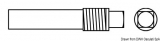Zinkanode mit Gewinde für Kühlsysteme Länge 10x40+18mm Zinkanode mit Gewinde für Kühlsysteme Länge 10x40+18mm