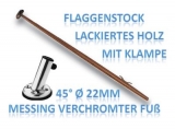 Flaggenstock 600mm und Flaggenstockhalter 60� � 22 mm