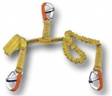 3 Punkt- Sicherheitsleine Elastischer Teil: 1 bis 2 Meter dazu 1 Meter nicht elastisch 3 Punkt- Sicherheitsleine Elastischer Teil: 1 bis 2 Meter dazu 1 Meter nicht elastisch