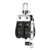 Block mit 2 Rollen, Wirbel und Hundsfott aus der S-Block Serie Block mit 2 Rollen, Wirbel und Hundsfott aus der S-Block Serie