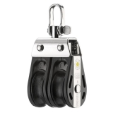 Block mit 2 Rollen und Wirbel aus der S-Block Serie Block mit 2 Rollen und Wirbel aus der S-Block Serie