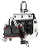 Block mit 3 Rollen, Camlan-Schotklemme und Hundsfott aus der S-Block Serie