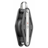Sprenger - 12mm Block mit 1 Rolle, Wirbel und Hundsfott Sprenger - 12mm Block mit 1 Rolle, Wirbel und Hundsfott