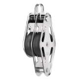 Sprenger - 10mm Gleitlagerblock mit 2 Rollen, Bügel und Hundsfott Sprenger - 10mm Gleitlagerblock mit 2 Rollen, Bügel und Hundsfott
