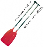 Kanu - 2 Stechpaddel, zerlegbar 150 cm lang Kanu - 2 Stechpaddel, zerlegbar 150 cm lang