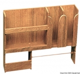 Ablage für Teller, Tassen (stapelbar) und Küchentücher aus Teakholz 490x106x425mm Ablage für Teller, Tassen (stapelbar) und Küchentücher aus Teakholz 490x106x425mm