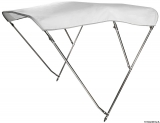 Hohes Sonnenverdeck mit 3 Bögen Farbe weiß Breite 160 170cm Hohes Sonnenverdeck mit 3 Bögen Farbe weiß Breite 160 170cm