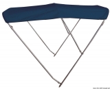 Hohes Sonnenverdeck mit 3 Bögen Farbe blau Breite 160 170cm Hohes Sonnenverdeck mit 3 Bögen Farbe blau Breite 160 170cm