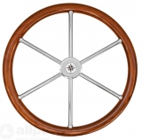 Boots Steuerrad Typ 6 N 600 mm klassisch mit Adapter für Teleflex Boots - Steuerung aus Teak Boots Steuerrad Typ 6 N 600 mm klassisch mit Adapter für Teleflex Boots - Steuerung aus Teak