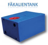 Fkalientank aus Kunststoff 78 Liter rechteckig Seite