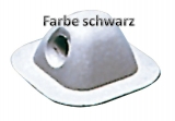 Leinendurchführung Farbe schwarz Maße 96 x 96mm Aufnahme-Ø 18mm Leinendurchführung Farbe schwarz Maße 96 x 96mm Aufnahme-Ø 18mm