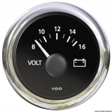 Voltmeter 8/16V VDO ViewLine Farbe schwarz Voltmeter 8/16V VDO ViewLine Farbe schwarz