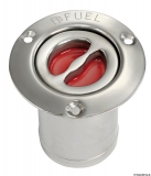 Deckeinfüllstutzen aus hochglanzpoliertem, Edelstahl Typ FUEL 50mm gerade Deckeinfüllstutzen aus hochglanzpoliertem, Edelstahl Typ FUEL 50mm gerade