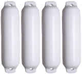 4x Standard Fender mit zwei Augen Ø 120 x 550mm weiss 4x Standard Fender mit zwei Augen Ø 120 x 550mm weiss