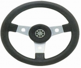 Steuerrad Lenkrad Delfino schwarz 310mm Speichen aus leichter Eloxalaluminium Legierun Steuerrad Lenkrad Delfino schwarz 310mm Speichen aus leichter Eloxalaluminium Legierun