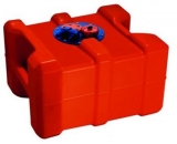 Kraftstofftank mit Griffen. Aus Polyethylen. Ausgestattet mit einer Flanschplatte Kraftstofftank mit Griffen. Aus Polyethylen. Ausgestattet mit einer Flanschplatte