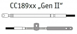Teleflex Fernbedienzug CC189 Fuß 22 Gaszug Schaltzug Teleflex Fernbedienzug CC189 Fuß 22 Gaszug Schaltzug
