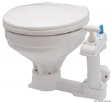 Manuelles WC Modell groß Toilettenbrille Holz weiß lackiert Manuelles WC Modell groß Toilettenbrille Holz weiß lackiert