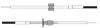 Teleflex Fernbedienzug CC170 Fuß 13 Gaszug Schaltzug Teleflex Fernbedienzug CC170 Fuß 13 Gaszug Schaltzug